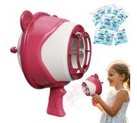 Bubble Machine - Party Foam Bubble Machine | Wind Powered Summer Toys for Outdoor Games with Solution for Boys and Girls, Birthday Favorites