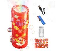 Bubble Machine | Portable Automatic Blower - with Party Bubble Machine and Lights, for Events like Wedding, Chinese New Year, Birthday and
