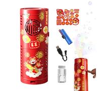Bubble Machine - Refillable Bubble Machine | Fully Automatic Bulless Machinee, Portable Electric Bulless Machines with Multi-Hole Music Rotating Functional for Party