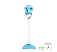 Bubble Machine Stand - Outdoor Toy with Non-stop Bubble Output, Modern Vertical Design with Extendable Height, LED Light Effects + Built-in Music Game, Reinforced ABS Structure,