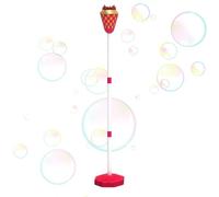 Bubble Machine Wand | Height Adjustable Blower Torch with Music and Light, Portable Bubble Wand or Stand - for Boys Girls Outdoor Garden Pool Park Activity