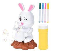 Bubble Machines for Children - Rabbit Design Holding Blower - Mini Bubble Machine with DIY Painting Area, for Children, Boys, Parties, Birthday, Wedding, Easter