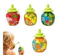 Bubble Machines Set Summer Toys Spill Proof Set of 4 Bubble Blower for Outdoor, Fun and Safe Blowing Wand 80ml, Party Gift, Swimming Pool, Beach, Party Favor, Pool