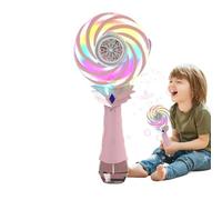 Bubble Magic Machine | Fun Bubble Maker, Refillable Grinder Changing Colors for Beach Outdoor Parties Birthday Carnival Classroom Game Easter