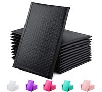 Bubble Mailer 100 Pack, Metallic Foil Bubble Mailers, Waterproof Self Seal Adhesive Shipping Bags, Cushioning Padded Envelopes for Shipping, Mailing, Packaging, Bulk (Black, 220x270mm)