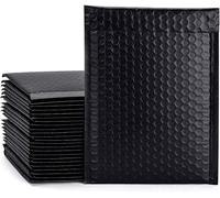 Bubble Mailer 100 Pack Waterproof Self Seal Adhesive (Black, 220X270mm)
