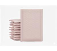 Bubble Mailers 100 Pack, Matt Foil Bubble Mailer Waterproof Self Seal Shipping Gold Silver Black or Pink, Padded Envelopes for Mailing Packaging (Matt Baby Pink, 220x270mm)
