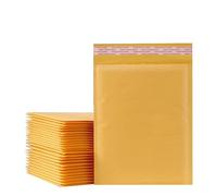 Bubble Mailers 10PCS/7sizes Kraft Paper Bubble Envelopes Padded Mailers Shipping Envelope Self Seal Packaging Bag Courier Storage Bags(110x130mm-10pcs)