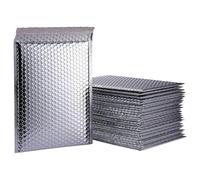 Bubble Mailers 10Pcs Silver Bubble Mailers Aluminized Foil Self Seal Bags Business Shipping Envelopes Packaging Postal Wrap Bag Lined(18X23cm 10pcs)