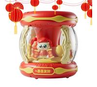 Bubble Maker - 2026 Cute Rechargeable,Bubble Making Machine with Lights Music | for Outdoor Holiday Celebration Birthday Spring Festival Family Boys Girls