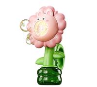 Bubble Maker - Automatic Bubble Machine Blower | Flower Rechargeable Interactive Toys with Colorful Lights for Kids Yard, Camping, Beach, Pool, Indoor, Outdoor