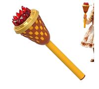 Bubble Maker Device, Torch Shape Toy, Handheld Gear with, Home Utility with Comfort, 19.6in Lifestyle Category, Automatic Light Machine for Children Yard Garden Outdoor Party