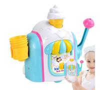 Bubble Maker for Bathtub - Pretend Ice Cream Foam Maker | Toddler Bubble Blower Machine Toy for Birthday Christmas Kids Baby Shower Bathroom Fun Play