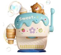 Bubble Maker For Bathtub, With Ice Cream Style Design, 23x11x23CM, Automatic Bübblë Function, Bath Bubble Machine, Educational Bath Toy, Safe Play Device, For Home Travel Daycare Holiday Party
