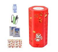 Bubble Maker,Light-Up Rotating Year of the Horse Toy - Rechargeable Automatic Bubble Machine,for Spring Festival Easter Party Activities Play Outside Birthday Christmas