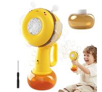 Bubble Maker, Rotating Beach Toy El Edie with Lights - Outdoor Colorful Toy Perfect for Family Reunion or Garden Play Portable Party Supplies