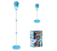 Bubble Maker Stand, 47Inch Battery Operated Standing Bubble Machine with Lights and Music, Adjustable Bubble Torch Garden Lamp,Auto Vertical Bubble Machine for Wedding Birthday Party Gift (E)