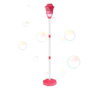 Bubble Maker Stand, Automatic Bubble Maker Standing Machine, Bubbles Torch Garden Lamp, Bubble Burner Garden Lamp for Friends, Family, Blue/Red, 118 cm