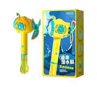 Bubble Making Machine - Handheld Electric Battery Powered Windmill, Blower Outdoor Kids Toys, Automated Suction Blasters | Wind Driven Output Orbs Motorized Stream Launchers for Adults Family Friends