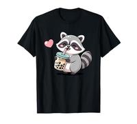 Bubble Milk Tea Kawaii Boba Tea Raccoon Cute Design T-Shirt
