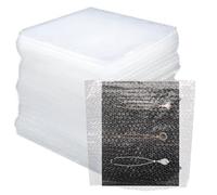 Bubble Out Bags,50pcs Clear Bubble Pouches, Double Walled Cushioning Wrap for Shipping, Moving, Storage & Packing Supplies, Protective Packaging Materials, Bubble Wrap (12 x 12 Inches)