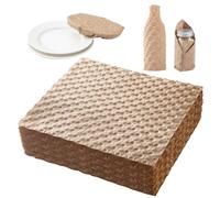 Bubble Paper Wrap, Paper Bubble Wrapping, 12" x 12", 50 Sheets, Eco Cushioning Wrap, Alternative to Plastic Bubble Wrap for Packing Moving Shipping Storing