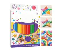 Bubble Pen for Children, 6 Colours, Fun, Vibrant, Sublime DIY Bubble Marker | 3D Popcorn Drawing Pens for Kids Adults Crafts Classroom Projects Cards Birthday Greetings Artworks