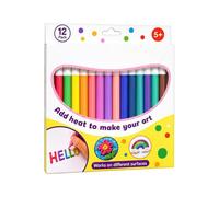 Bubble Pens Heat-Activated Washable 12 Colors Markers