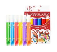 Bubble Pens Kit 6 Bright Colours and Fun Bubble Markers in