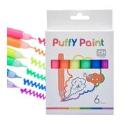 Bubble Pens - Set of 6 Bubble Drawing Pens 11.5 x 1.4 cm ?Bubble Pop Corn Fine Point Drawing Pens ? Heat Activated Art Pen for School? Colored Pens for Bamb