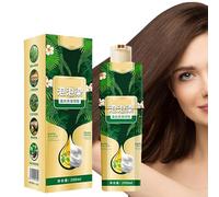 Bubble Plant Hair Dye Shampoo - 200ml Hair Dye Shampoo for Grey Hair Color Bubble Dye, Instant Natural Hair Dye Shampoo for Women and Man, Plant Extract Hair Dye Cream