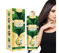 Bubble Plant Hair Dye Shampoo, Instant Black Hair Dye Shampoo, Herbal Natural Ingredients, Organic Black Hair Colour, Instant Hair Colour for Grey Hair