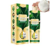 Bubble Plant Shampoo Dye - 200ml for Grey Hair, Natural Hair Dye, Instant Cream, and Long lasting colour, Chestnut Brown For Women & Men