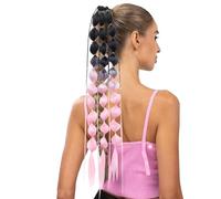 Bubble Ponytail Extension Lightweight, Hair-Tie | Colored Hair Extensions for Women Girls Crazy Hair Day Accessories Girls Festival Crazy Hair Day Hair Accessories