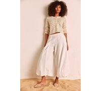 Bubble Pop Cropped Balloon Pants by free-est at Free People in Ivory, Size: Small - female