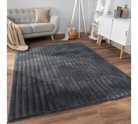 Bubble rug living room bedroom high pile fur geometric design 3D