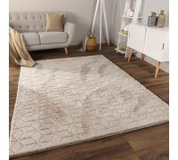Bubble rug living room bedroom high pile fur geometric design 3D