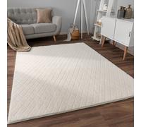 Bubble rug living room bedroom high pile fur geometric design 3D
