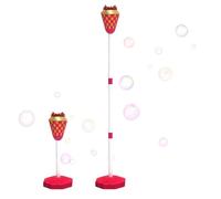 Bubble Shooter - Adjustable Height Torch Toy - with Music and Light, Portable Bubble Wand or Stand for Boys Girls Outdoor Garden Pool Park Activity