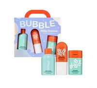 Bubble Skincare Silky Season 3-Step Hydrating Skin Care Set - Travel Size Skincare for Dry Skin - Soft Launch Cream Cleanser, Bounce Back Hydrating Toner Spray & Slam Dunk Moisturizer (3 Count)