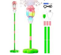 Bubble Stand Machine,Automatic Adjustable Activities Standing Toys with Light - Outdoor Bubble Machine,for Party Backyard Birthday Beach Pool Park Wedding Family Gathering Front Yard Camping