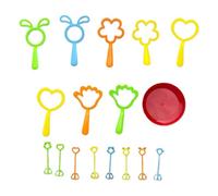 Bubble Stick, Creates Bubbles in the Shape of Flowers, Interactive Game 17 Pieces for Beach Carnival Girls Boys Birthday Easter Wedding Outdoor Backyard Room