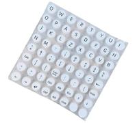 Bubble Sticker for Keyboard, Long Keyboard Cover with Letters, Non-Slip Innovation, Typing Key Caps, Work Accessories for Play, Game, Travel, Men, Computer, Office, Laptop