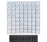 Bubble Stickers For Keyboard - Laptop Key Decor, Soft Touch Label Set | Reusable Writing Cover With Letters For PC, Game Desk, Men Women Use, Travel Friendly Notebook Keys For Daily