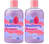 Bubble T Cosmetics Blueberry & Dragonfruit Smoothie Fruit Bath & Shower Gel, Packed with Fruity Extracts to Nourish & Hydrate Skin, 500ml (Pack of 2)