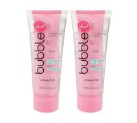 Bubble T Cosmetics Hyaluronic Acid Hybrid Lotion with Almond Oil, Dual-Tube Moisturiser for Soft, Supple Skin 200ml 2-Pack