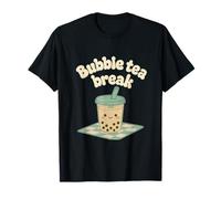 Bubble Tea Break Kawaii Anime Pastel Graphic T-Shirt