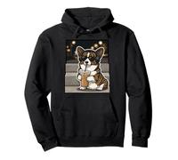 Bubble Tea Cardigan Welsh Corgi Owner Dog Trainer Boba Corgi Pullover Hoodie
