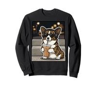 Bubble Tea Cardigan Welsh Corgi Owner Dog Trainer Boba Corgi Sweatshirt