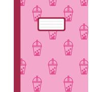 Bubble Tea Composition Notebook: Cute Boba Journal for Girls & Teens | College Ruled Notebook for School, Writing, and Journaling | Kawaii Aesthetic Stationery